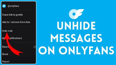 onlyfans inbox|How to Unhide Message on Onlyfans